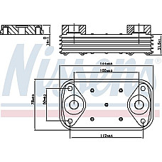 Radiator ulei. ulei motor Oil radiator IVECO DAILY III DAILY IV DAILY V DAILY VI MASSIF CITROEN JUMPER FIAT DUCATO PEUGEOT IVECO MASSIF, Turism, 10.2008 - 02.2011 Nissens 90889