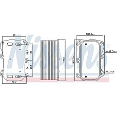 Radiator ulei. ulei motor Oil radiator MERCEDES A W176 A W177 AMG GT C190 AMG GT X290 C A205 C C205 C T-MODEL S205 C W205 MERCEDES-BENZ SLK (R172), Sabrioleta, 01.2011 - Nissens 90876
