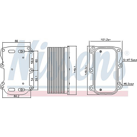 Radiator ulei. ulei motor Oil radiator MERCEDES A W176 A W177 AMG GT C190 AMG GT X290 C A205 C C205 C T-MODEL S205 C W205 MERCEDES-BENZ SLK (R172), Sabrioleta, 01.2011 - Nissens 90876
