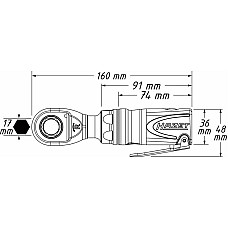 Masina de insurubat cu clichet (aer comprimat) HAZET 9023M-1