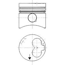 Piston VOLVO 740 (745), Kombi, 08.1984 - 12.1992 Kolbenschmidt 90732610