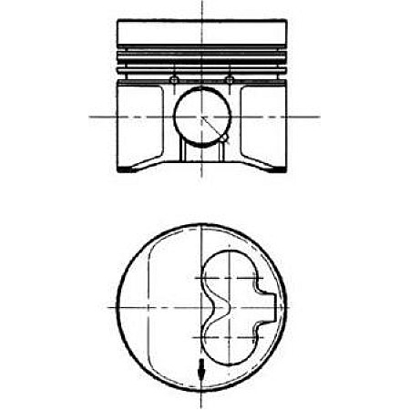 Piston VW GOLF III (1H1), Van, 08.1991 - 12.1997 Kolbenschmidt 91429600