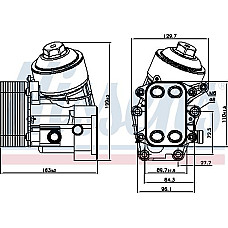 Radiator ulei. ulei motor Oil radiator with oil filter housing SEAT IBIZA IV IBIZA IV SC IBIZA IV ST SKODA FABIA II ROOMST SKODA FABIA II (542), Hatchback, 12.2006 - 12.2014 Nissens 91154