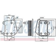 Radiator ulei. ulei motor Oil radiator MERCEDES C CL203 C T-MODEL S203 C W203 CLK C209 E T-MODEL S211 E W211 G W461 G W463 MERCEDES-BENZ E-CLASS (W211), Sedan, 03.2002 - 03.2009 Nissens 91166