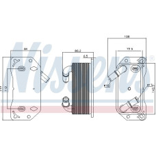 Radiator ulei. ulei motor Oil cooler fits. VOLVO S60 II S60 III S80 II S90 II V40 V60 I V60 II V70 III V90 II XC40 XC60 I XC60 I VOLVO V60 II (225, 227), Kombi, 02.2018 - Nissens 91189