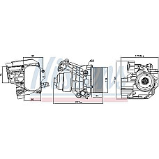 Radiator ulei. ulei motor Oil radiator with oil filter housing AUDI A1 A3 Q2 Q3 TT SEAT ALHAMBRA ARONA ATECA IBIZA V LEON VW TIGUAN (5N_), Crossover, 09.2007 - 07.2018 Nissens 91312