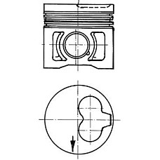 Piston VW GOLF III Variant (1H5), Van, 08.1991 - 12.1999 Kolbenschmidt 91386620