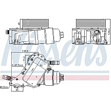 Radiator ulei. ulei motor Oil radiator with oil filter housing fits. MERCEDES VITO MIXTO DOUBLE CABIN VITO TOURER W447 VITO W447 Nissens 91339