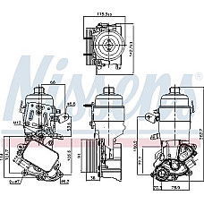 Radiator ulei. ulei motor Oil radiator with oil filter housing fits. DS DS 3 DS 4 DS 5 CITROEN BERLINGO BERLINGO MULTISPACE BERL PEUGEOT EXPERT (V_), Van, 04.2016 - Nissens 91326