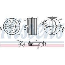 Radiator ulei. ulei motor Oil radiator MITSUBISHI L200 - TRITON PAJERO SPORT II 2.5D 11.05- MITSUBISHI L200 / TRITON (KA_T, KB_T), Cadru de sprijin, 03.2006 - 12.2015 Nissens 91243