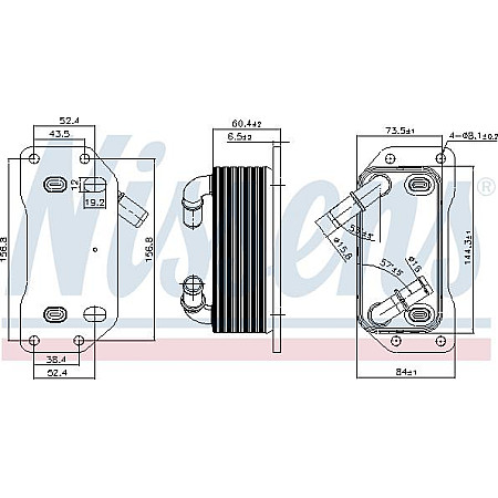 Radiator ulei. ulei motor Oil radiator VOLVO S60 II S80 II S90 II V40 V60 I V70 III XC40 XC60 I XC70 II 1.5-2.0 09.13- VOLVO XC70 II (136), Turism, 04.2007 - Nissens 91254