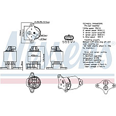 Supapa EGR Valva EGR OPEL TIGRA VECTRA B 1.4-1.6 07.94-07.03 OPEL TIGRA (S93), Compartiment, 07.1994 - 12.2000 Nissens 98186