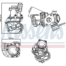 Supapa EGR Valva EGR CITROEN C1 C2 C2 ENTERPRISE C3 I C3 II C3 PLURIEL NEMO NEMO-MINIVAN FORD FIESTA V FIESTA VI CITROEN C3 Pluriel (HB_), Sabrioleta, 05.2003 - Nissens 98188