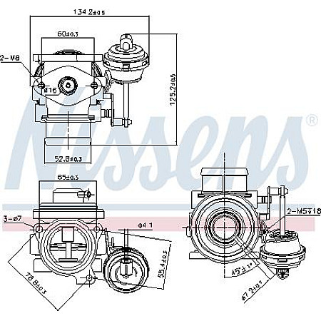 Supapa EGR Valva EGR se potriveste. AUDI A2 A3 A4 B5 A4 B6 SEAT AROSA CORDOBA IBIZA III LEON TOLEDO II SKODA FABIA I FABIA I PRA VW POLO CLASSIC (6V2), Sedan, 01.1995 - 11.2009 Nissens 98182
