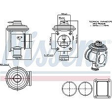 Supapa EGR BMW 3 - IV (E46), Compartiment, 12.1998 - 07.2006 Nissens 98353