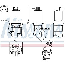 Supapa EGR Valva EGR ALFA ROMEO MITO FIAT 500 500 C BRAVA BRAVO I DOBLO DOBLO-MINIVAN IDEA MAREA PALIO PUNTO PUNT FIAT MAREA (185_), Sedan, 05.1996 - 12.2007 Nissens 98306