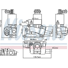 Supapa EGR Valva EGR OPEL CORSA B 1.0 11.96-09.00 VAUXHALL CORSA Mk I (S93), Hatchback, 12.1992 - 09.2000 Nissens 98204