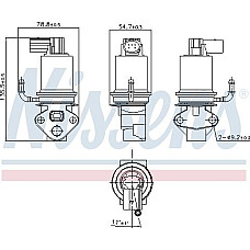 Supapa EGR Valva EGR AUDI A3 SEAT ALHAMBRA ALTEA ALTEA XL LEON TOLEDO III SKODA OCTAVIA I OCTAVIA II VW BORA BORA VW POLO Variant III (6V5), Turism, 04.1997 - 09.2001 Nissens 98201