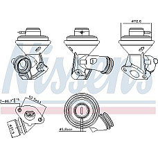 Supapa EGR CITROEN XSARA (N1), Hatchback, 04.1997 - 12.2005 Nissens 98228