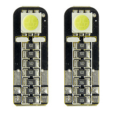 Bec Led - 1SMD 12V pozitie T10 W2,1x9,5d Canbus 2buc Carpoint - Alb dispersat