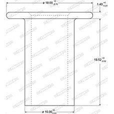 Nit. material frictiune saboti frana Nituirea captusirii frinei 10mmx18mm opak. 100szt. teava de otel NEOPLAN Jetliner, Autobuz, 09.1973 - 09.1993 Ferodo 93067