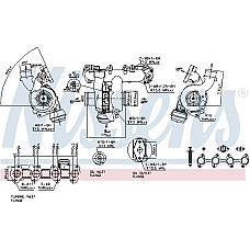 Turbocompresor Nou cu set de garnituri se potriveste. FIAT CROMA CROMA-KOMBI OPEL ASTRA H ASTRA H GTC ASTRA H-KOMBI SIGNUM VECTR OPEL SIGNUM (Z03), Hatchback, 05.2003 - 12.2008 Nissens 93082