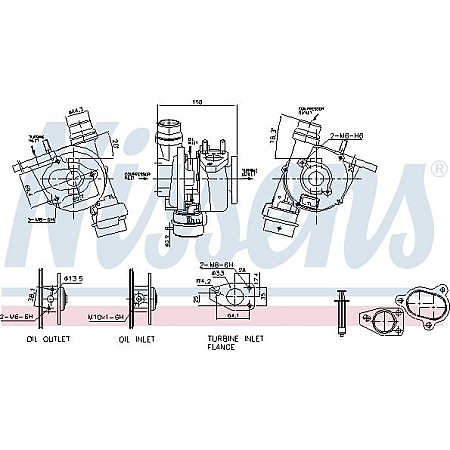 Compresor,sistem de supraalimentare RENAULT LAGUNA III (BT0/1), Hatchback, 10.2007 - 12.2015 Nissens 93072