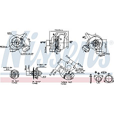 Turbocompresor Nou cu set de garnit VOLVO S60 I S80 I V70 II XC70 I XC90 I 2.4D 01.01-04.10 VOLVO XC90 I (275), Crossover, 06.2002 - 01.2015 Nissens 93159