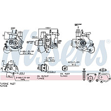 Turbocompresor Nou cu set de garnit OPEL AGILA COMBO TOUR COMBO-MINIVAN CORSA C MERIVA A TIGRA SUZUKI IGNIS II OPEL AGILA (B) (H08), Hatchback, 04.2008 - 10.2014 Nissens 93134