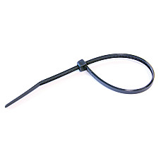 Coliere plastic 100buc 0,36x30cm - Negru