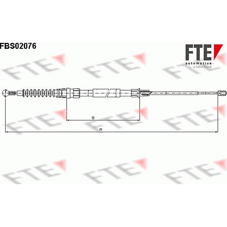Cablu, frana de parcare VW EOS (1F7, 1F8), Sabrioleta, 03.2006 - 08.2015 FTE FBS02076