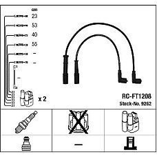 Set fise bujii FIAT SIENA (178_, 172_), Sedan, 04.1996 - 12.2016 NGK 9262
