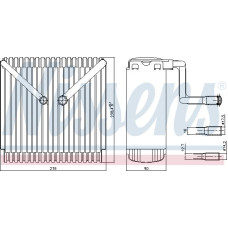 Vaporizator aer conditionat FORD MONDEO I (BNP), Turism, 01.1993 - 08.1996 Nissens 92015
