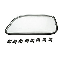 Lentila.far Sticla farului Stanga en with gasket MERCEDES ACTROS MP2 - MP3 10.02- MERCEDES-BENZ ACTROS MP2 / MP3 (934.03), 10.2002 - HELLA 9ES 170 064-011