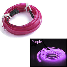 Fir Neon Auto "EL Wire" culoare Mov, lungime 5M, alimentare 12V, droser inclus