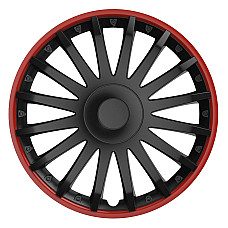 Set 4 capace roti model CRISTAL 16" - RED &amp; BLACK