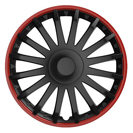 Set 4 capace roti model CRISTAL 16" - RED &amp; BLACK
