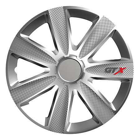 Set 4 capace roti model GTX 17" - CARBON &amp; SILVER