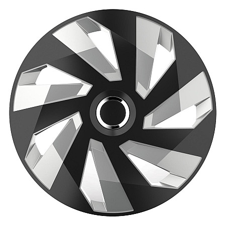 Set 4 capace roti model VECTOR RC 14" - SILVER &amp; BLACK