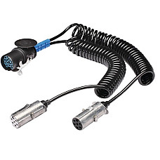 Cablu adaptor, stecher remorca HELLA 8JA 005 952-041, 15 - 7/7 pini, 16A, 24V, lungime 4 metri HELLA 8JA 005 952-041