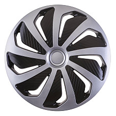 Set 4 capace roti model WIND 14" - SILVER &amp; BLACK