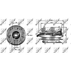 Cupla. ventilator radiator Ventilator IVECO DAILY I DAILY II 2.4D-2.5D-2.8D 01.85-05.99 IVECO DAILY I, Van, 01.1978 - 08.1998 NRF 49703