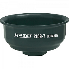 Cheie filtru ulei HAZET 2169-7, prindere patrat 1/2 inch, deschidere cheie 76 mm, 14 laturi HAZET 2169-7