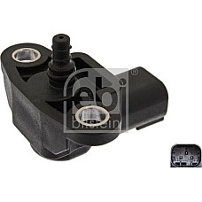 Senzor. presiune galerie admisie Senzor de presiune la galeria de admisie 3 pin MERCEDES A W169 B SPORTS TOURER W MERCEDES-BENZ SPRINTER 3,5-t (906), Cadru de sprijin, 06.2006 - Febi Bilstein 44466
