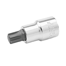 Bit cu soclu tubular TOPTUL BCQA1613, profil torx, prindere patrat 1/2 inch, dimensiune cheie M13, lungime 55 mm TOPTUL BCQA1613