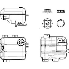 Vas de expansiune. racire Vas expansiune lichid racire cu conector VOLVO EC NRF 455044