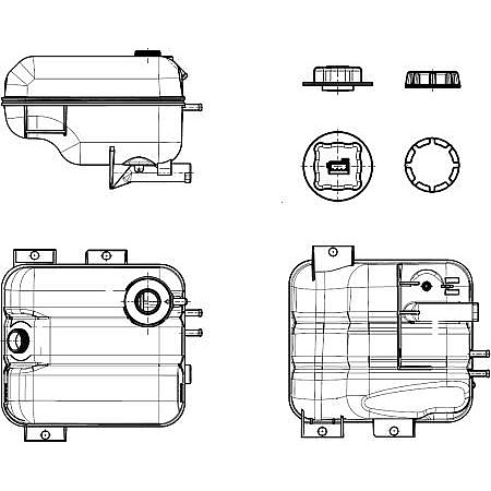 Vas de expansiune. racire Vas expansiune lichid racire cu conector VOLVO EC NRF 455044