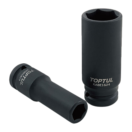 Cheie tubulara de impact TOPTUL KABE1614, antrenor patrat 1/2 inch, deschidere cheie 14 mm, lungime 78 mm, otel crom molibden TOPTUL KABE1614