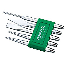 Set 5 dalti si dornuri TOPTUL GAAV0501, punctator, dorn, dalta lata, dalta ascutita, crom molibden TOPTUL GAAV0501