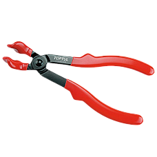 Cleste pentru fise bujii TOPTUL JIAA0108, lungime 200 mm, falci curbate si cauciucate, manere izolate TOPTUL JIAA0108